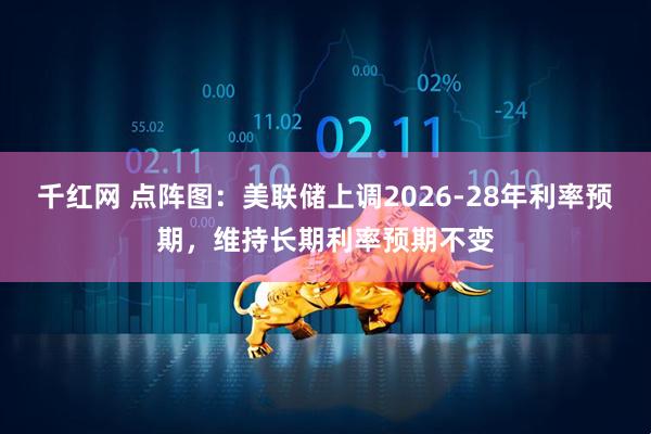 千红网 点阵图：美联储上调2026-28年利率预期，维持长期利率预期不变